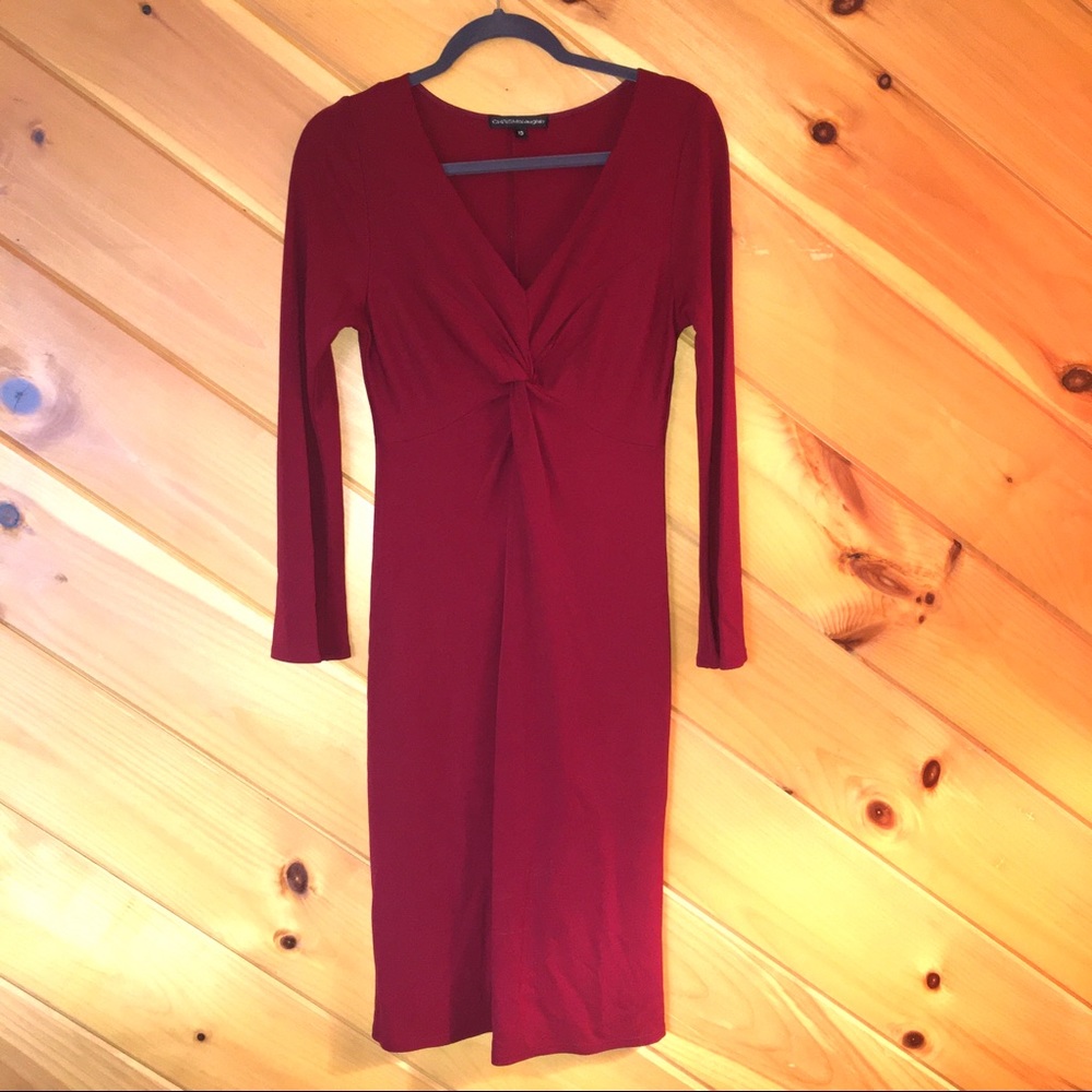 CHRISMcLaughlin Red midi-Dress